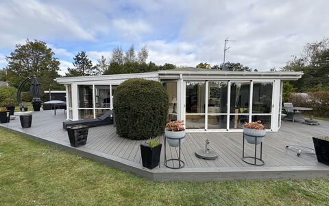 Haralde - 1.4Km from the Sea: Home, Roof, Door, Estate, Outdoor Structure, Garden, Shade, Porch, Yard, Garden Buildings