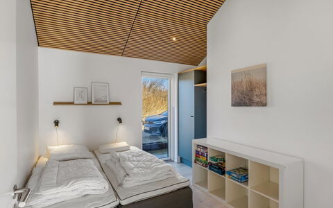 Gudrid - 400M from the Sea: Interior Design, Ceiling, Wood, Bedroom, Bed, Floor, Flooring, Room, Furniture, Bedding