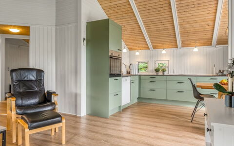 Maini - 350M from the Sea: Interior Design, Flooring, Wood, Ceiling, Floor, Furniture, Wood Flooring, Light Fixture, Kitchen, Cabinetry