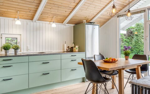 Maini - 350M from the Sea: Interior Design, Kitchen, Wood, Countertop, Flooring, Furniture, Ceiling, Cabinetry, Light Fixture, Floor