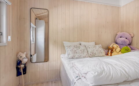 Sybil - 700M from the Sea: Bedroom, Interior Design, Wood, Bed, Floor, Flooring, Furniture, Room, Bedding, Bed Sheet