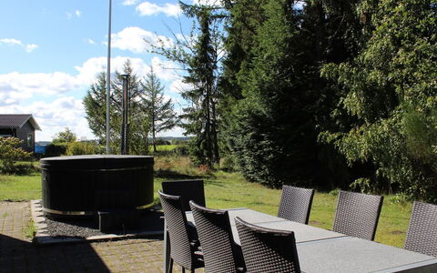 Senija - 6.5Km from the Sea: Furniture, Outdoor Furniture, Table, Chair, Outdoor Table, Land Lot, Garden, Shade, Backyard, Lawn