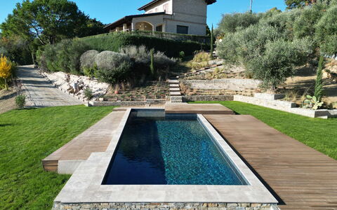 Villa Carciofa: Swimming Pool, Composite Material, Garden, Water Feature, Landscaping, Backyard