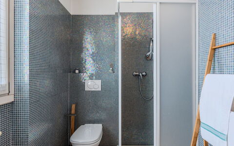 Sant'Anna: Flooring, Bathroom, Plumbing Fixture, Interior Design, Floor, Tile, Plumbing, Tap, Toilet, Ceiling