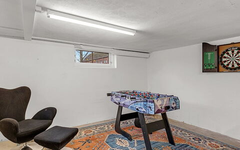 Hanni - 600M from the Sea: Furniture, Flooring, Floor, Interior Design, Lighting, Ceiling, Room, Chair, Light Fixture, Living Room