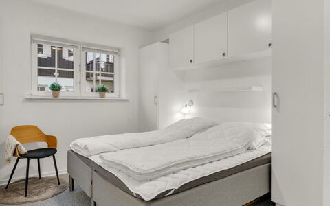 Babo - 250M from the Sea: Furniture, Wood, Interior Design, Bedroom, Floor, Bed, Flooring, Ceiling, Apartment, Room