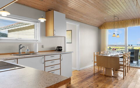 Astrath - 10M from the Sea: Kitchen, Flooring, Interior Design, Countertop, Furniture, Floor, Wood, Ceiling, Light Fixture, Cabinetry