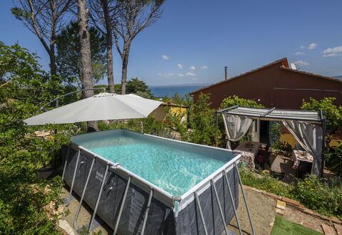 La Torre sul Ponte, Seaview, Garden: Swimming Pool, Composite Material, Shade, Leisure, Resort, Eco Hotel, Outdoor Furniture, Backyard, Houseplant