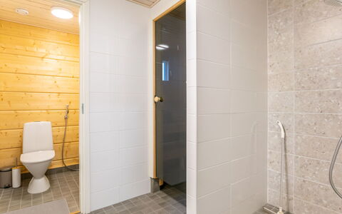Joutsenranta: Flooring, Floor, Wood, Plumbing Fixture, Bathroom, Toilet, Interior Design, Toilet Seat, Plumbing, Room