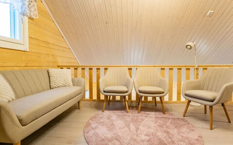 Joutsenranta: Furniture, Flooring, Floor, Interior Design, Wood, Wood Flooring, Living Room, Room, Couch, Laminate Flooring