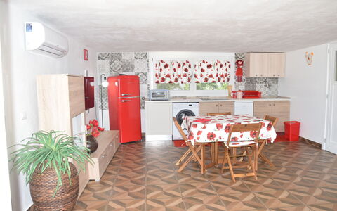 Villa Antony: Furniture, Flooring, Interior Design, Floor, Wood, Kitchen, Room, Major Appliance, Ceiling, Lighting