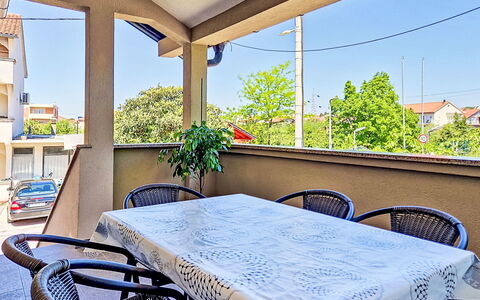 Sara: Furniture, Interior Design, Flooring, Floor, Apartment, Balcony, Chair, Outdoor Furniture, Shade, Ceiling
