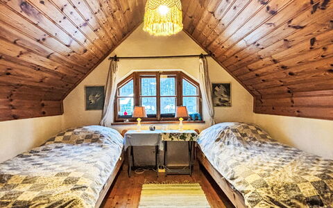 Himmelreichmühle: Wood, Interior Design, Furniture, Bedroom, Ceiling, Floor, Bed, Home, Flooring, House
