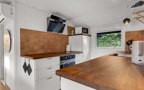 Blandina - 500M from the Sea: Interior Design, Flooring, Kitchen, Countertop, Wood, Furniture, Kitchen Appliance, Ceiling, Cabinetry, Floor