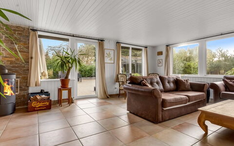 Blandina - 500M from the Sea: Flooring, Interior Design, Furniture, Floor, Wood, Ceiling, Couch, Wood Flooring, Lighting, Living Room
