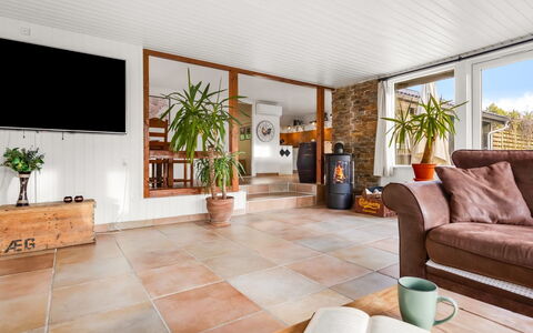 Blandina - 500M from the Sea: Flooring, Interior Design, Wall, Floor, Furniture, Wood, Ceiling, Couch, Lighting, Living Room