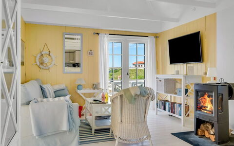 Åsta - 200M from the Sea: Furniture, Interior Design, Flooring, Floor, Chair, Room, Ceiling, Table, Home, Living Room