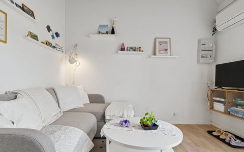 Ruse - 6Km from the Sea: Furniture, Interior Design, Couch, Wall, Flooring, Living Room, Room, Floor, Apartment, Home
