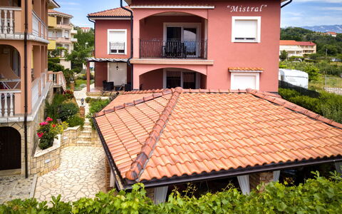 Rab Lopar 111: Residential Area, House, Home, Roof, Architecture, Facade, Balcony, Porch, Estate, Shade