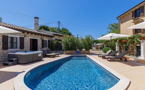 Villa Christina: Swimming Pool, Outdoor Furniture, Resort, Furniture, Chair, Eco Hotel, Shade, Estate, Flagstone, Sunlounger