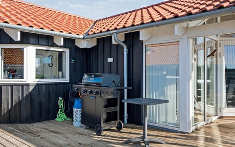 Østmar - 1.3Km from the Sea: Home, House, Roof, Cottage, Estate, Shade, Siding, Porch, Landscaping, Villa