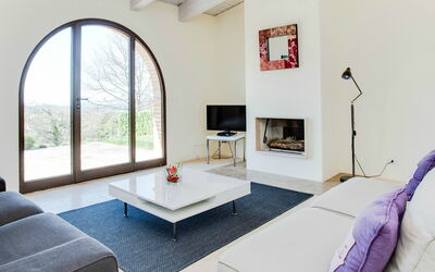 Villino Rosmarino: Furniture, Interior Design, Flooring, Wall, Floor, Couch, Wood, Living Room, Home, Room