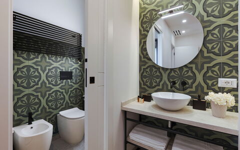 Villa Netina: Bathroom, Interior Design, Plumbing Fixture, Wall, Flooring, Bathroom Sink, Floor, Toilet, Toilet Seat, Sink