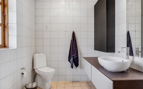 Uolevi - 1.1Km from the Sea: Flooring, Floor, Wall, Bathroom, Plumbing Fixture, Interior Design, Toilet, Toilet Seat, Sink, Tile