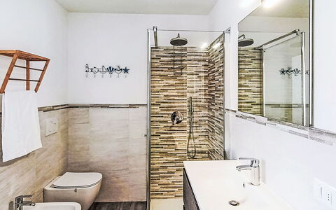 Tra Gli Ulivi: Flooring, Plumbing Fixture, Floor, Interior Design, Bathroom, Toilet Seat, Tile, Toilet, Plumbing, Tap