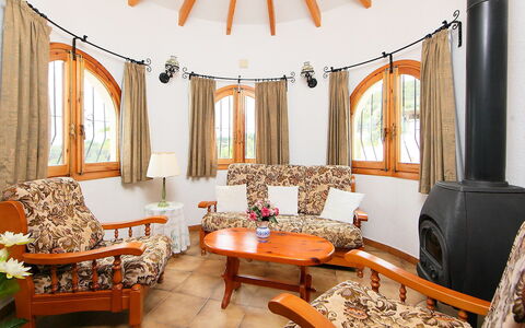 La Vina: Living Room, Room, Property, Furniture, Orange, Interior Design, Ceiling, Building, Table, Coffee Table
