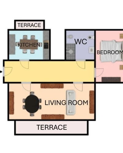 Mestrina Apartment: Living Room
