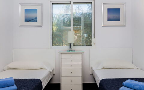 Brisa al Mar: Furniture, Room, Bedroom, Bed, Property, Interior Design, Bed Frame, Floor, Wall, Bed Sheet