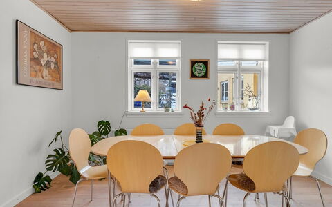 Noreen - 500M from the Sea: Furniture, Interior Design, Wall, Flooring, Wood, Ceiling, Floor, Chair, Table, Dining Room