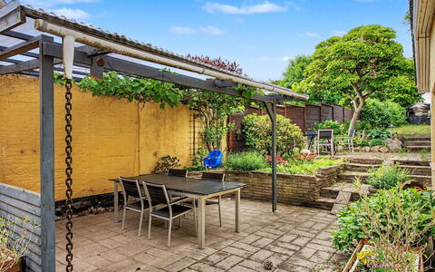 Noreen - 500M from the Sea: Furniture, Outdoor Furniture, Garden, Flowerpot, Outdoor Table, Shade, Backyard, Houseplant, Patio