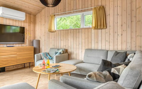 Alisa - 1.9Km from the Sea: Interior Design, Flooring, Wood, Furniture, Floor, Ceiling, Living Room, Couch, Lighting, Room