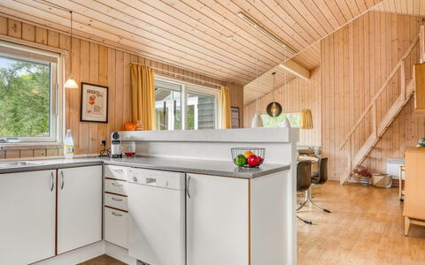 Alisa - 1.9Km from the Sea: Kitchen, Wood, Flooring, Interior Design, Ceiling, Countertop, Floor, Kitchen Appliance, Major Appliance, Furniture