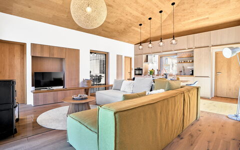 Popcorn: Furniture, Interior Design, Floor, Flooring, Couch, Wall, Living Room, Light Fixture, Wood, Room