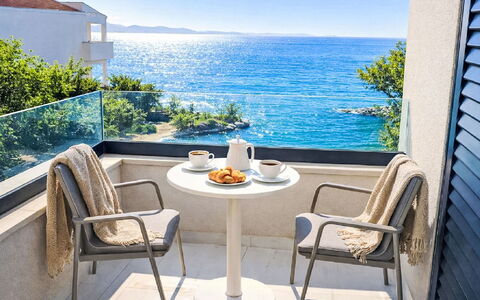 Azuro: Furniture, Outdoor Furniture, Table, Sea, Chair, Coastal And Oceanic Landforms, Coast, Outdoor Table, Balcony, Shade