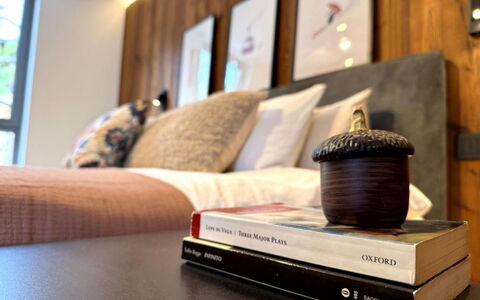Domus Canazei: Furniture, Bed, Interior Design, Bedroom, Bedding, Wall, Bed Sheet, Wood, Flooring, Linens