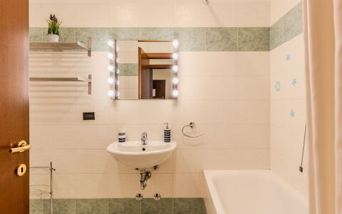 Casa Martinetta: Bathroom, Plumbing Fixture, Interior Design, Bathroom Sink, Flooring, Wall, Floor, Tap, Sink, Plumbing