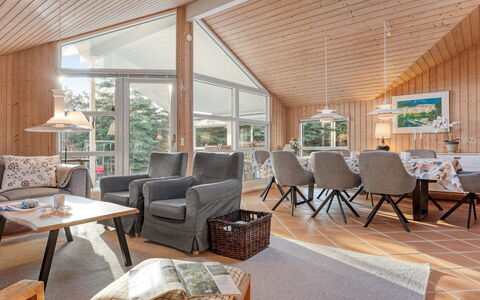 Hollie - 75M from the Sea: Wood, Interior Design, Ceiling, Furniture, Home, Cottage, Living Room, Chair, Couch, Hardwood
