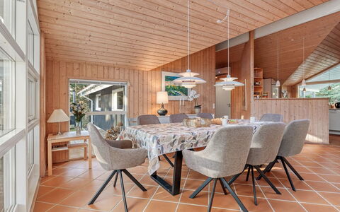 Hollie - 75M from the Sea: Wood, Interior Design, Furniture, Ceiling, Light Fixture, Home, Chair, Kitchen & Dining Room Table, Flooring, Dining Room