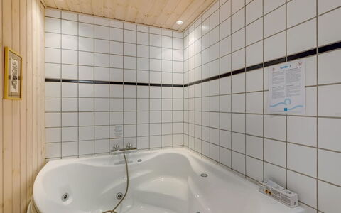 Yorick - 350M to the Fjord: Bathroom, Bathtub, Plumbing Fixture, Flooring, Interior Design, Floor, Ceiling, Plumbing, Tap, Room