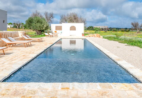 Terracorte Villa: Blue, Water, Swimming Pool, Composite Material, Water Feature, Reflection, Reflecting Pool, Walkway, Flagstone, Tile