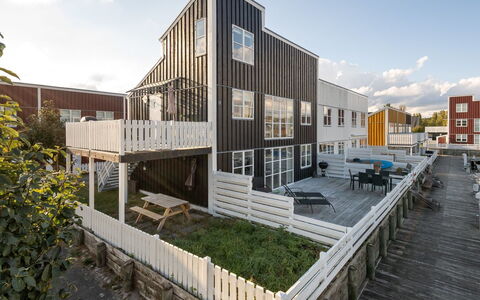Fina - 10M from the Sea: Roof, Home, Door, Cottage, Shade, Siding, Yard, Estate, Backyard