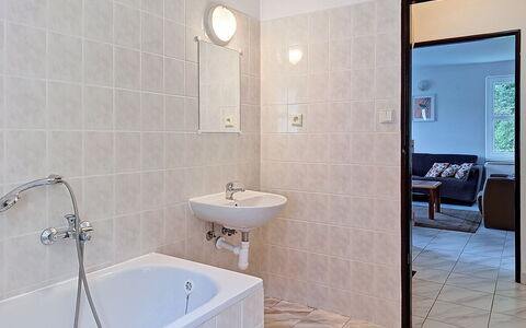 Green Valley Park Stárkov 15: Bathroom, Plumbing Fixture, Flooring, Wall, Floor, Interior Design, Plumbing, Bathroom Sink, Tap, Sink