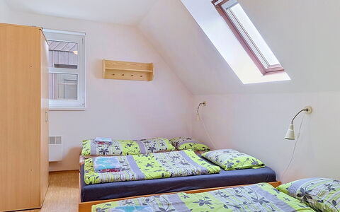 Green Valley Park Stárkov 15: Bedroom, Bed, Bedding, Interior Design, Bed Sheet, Home, Furniture, Floor, Bed Frame, Room