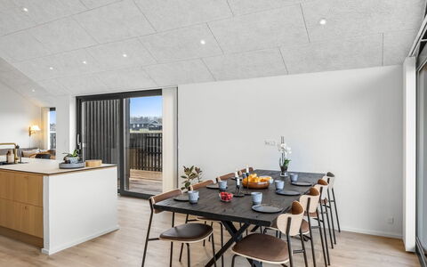 Damiana - 1.1Km from the Sea: Ceiling, Flooring, Kitchen, Light Fixture, Hardwood, Design, Wood Flooring, Home Appliance, Plank, Wood Stain