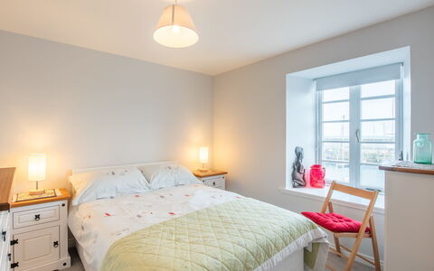 Marina View: Bed, Furniture, Interior Design, Bedroom, Wall, Floor, Flooring, Bedding, Bed Sheet, Ceiling