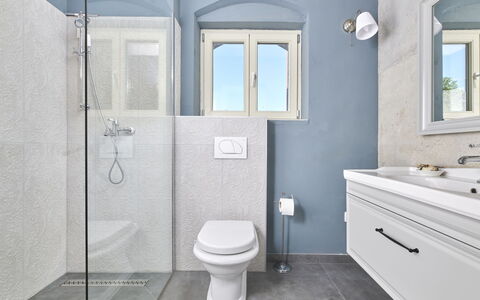 Mediterranea: Bathroom, Plumbing Fixture, Toilet, Wall, Toilet Seat, Flooring, Sink, Floor, Bathroom Sink, Tap